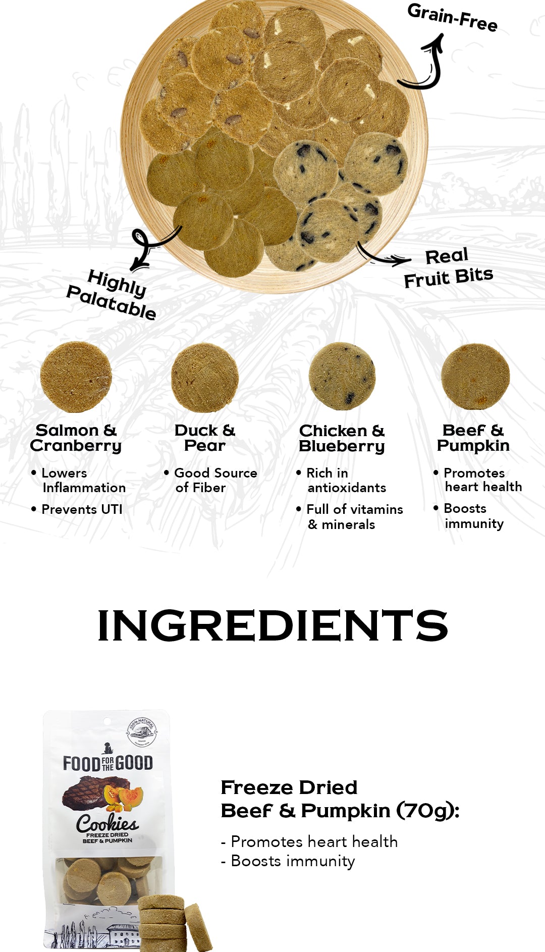 Image of Food for the good Freeze Dried Cookies
