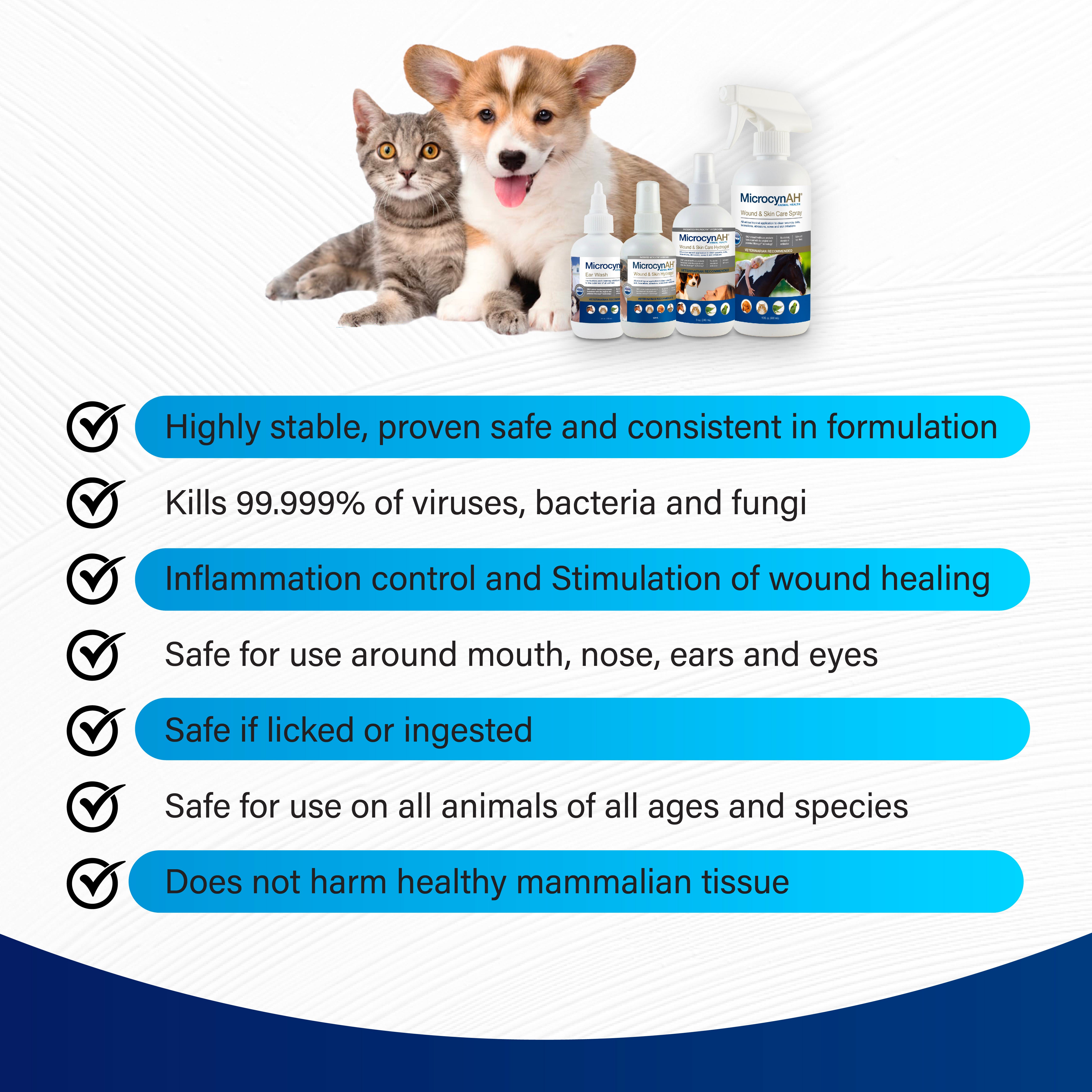 Image of MicrocynAH Wound and Skin Care Hydrogel For Dogs & Cats