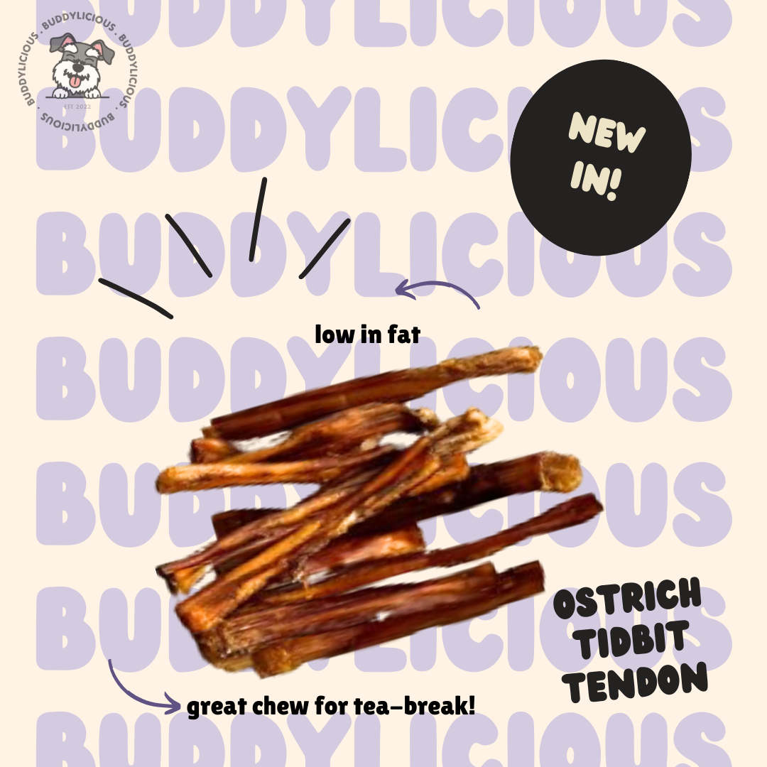 Ostrich tidbit tendon